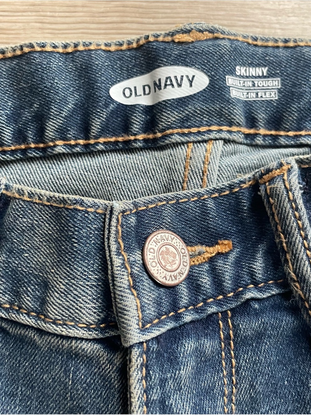 NEW | Old Navy | Built-in-Flex Skinny Jeans | Adjustable Waist | Boys Size 10 - Picture 7 of 12
